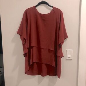 NWOT hi low layered blouse​